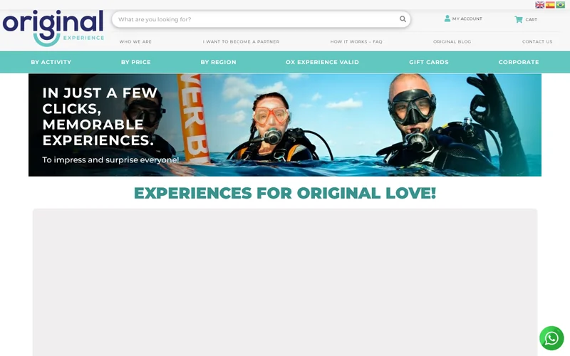Captura do projeto Original Experience
